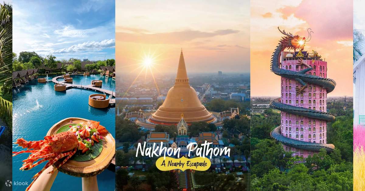 A Nearby Escape From Bangkok Phra Pathom Chedi Dragon Temple Coconut Farm Bubble In The Forest Cafe And More Klook Philippines