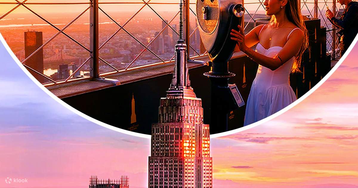 Edificio Reloj Mundial Nueva York Entrada Al Empire State Building