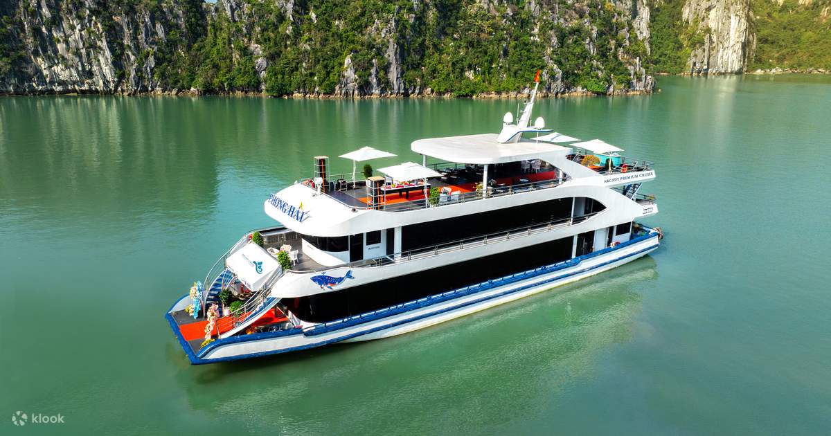 ハロン湾 1日ツアー (5つ星Arcady Premium Cruise利用) (ベトナム) - Klook
