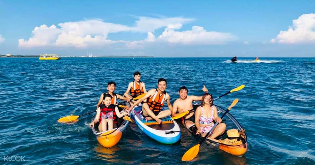 Transparent Kayaking Sup Experience At Aimen Beach Penghu Klook Singapore
