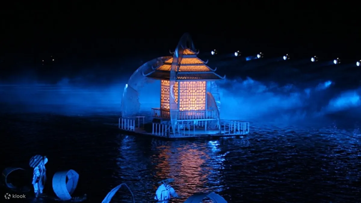 stunning stage production on the li river stage for the impression sanjie liu show