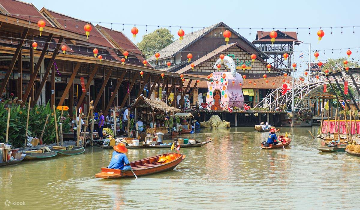 Marché flottant de Pattaya