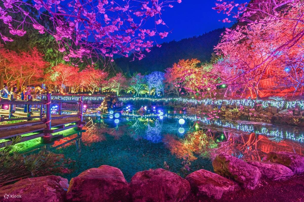 Festival de los cerezos en el Parque Formosan Aboriginal Culture Village