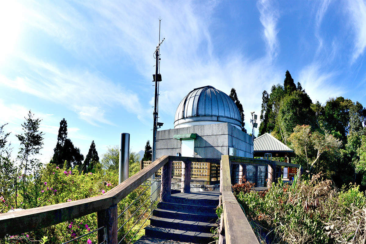 在大學池，可見到由孟宗竹材搭建的拱橋，也可觀賞落羽松，如夢境一般