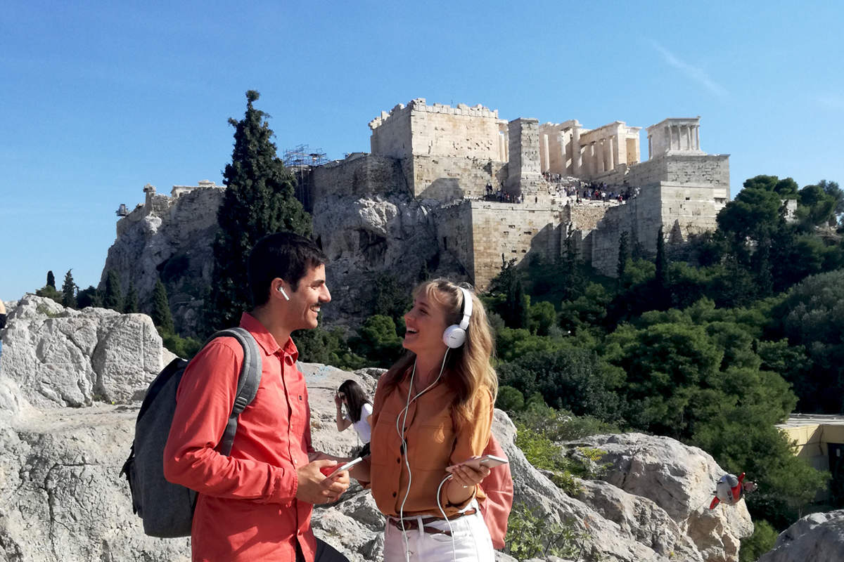 acropolis self guided tour free