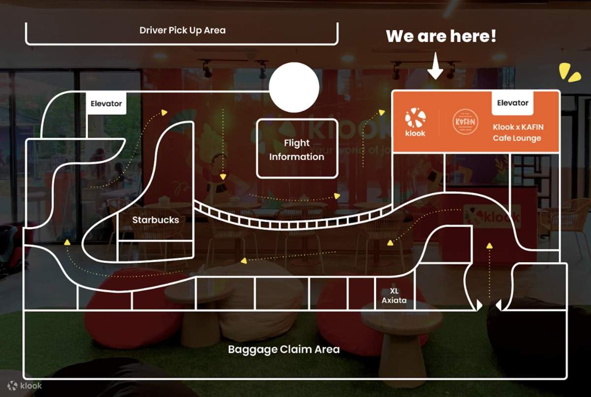 Klook x Kafin Airport Lounge at the International Arrival Bali Airport