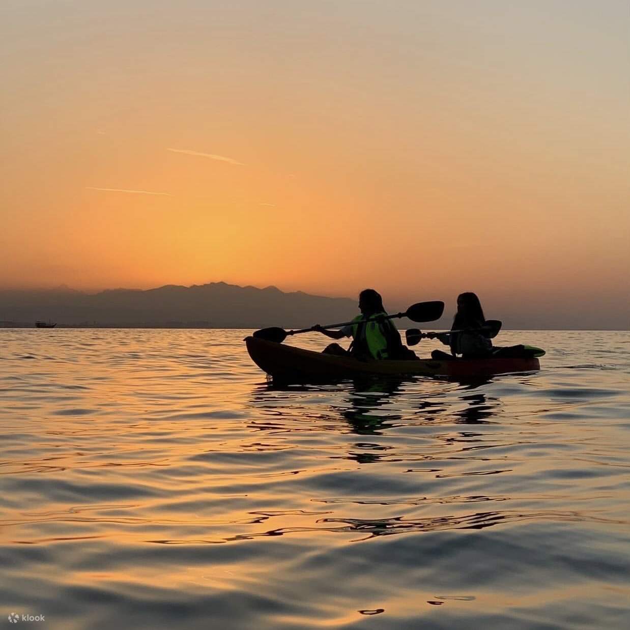 Muscat Sonnenuntergang Kajak