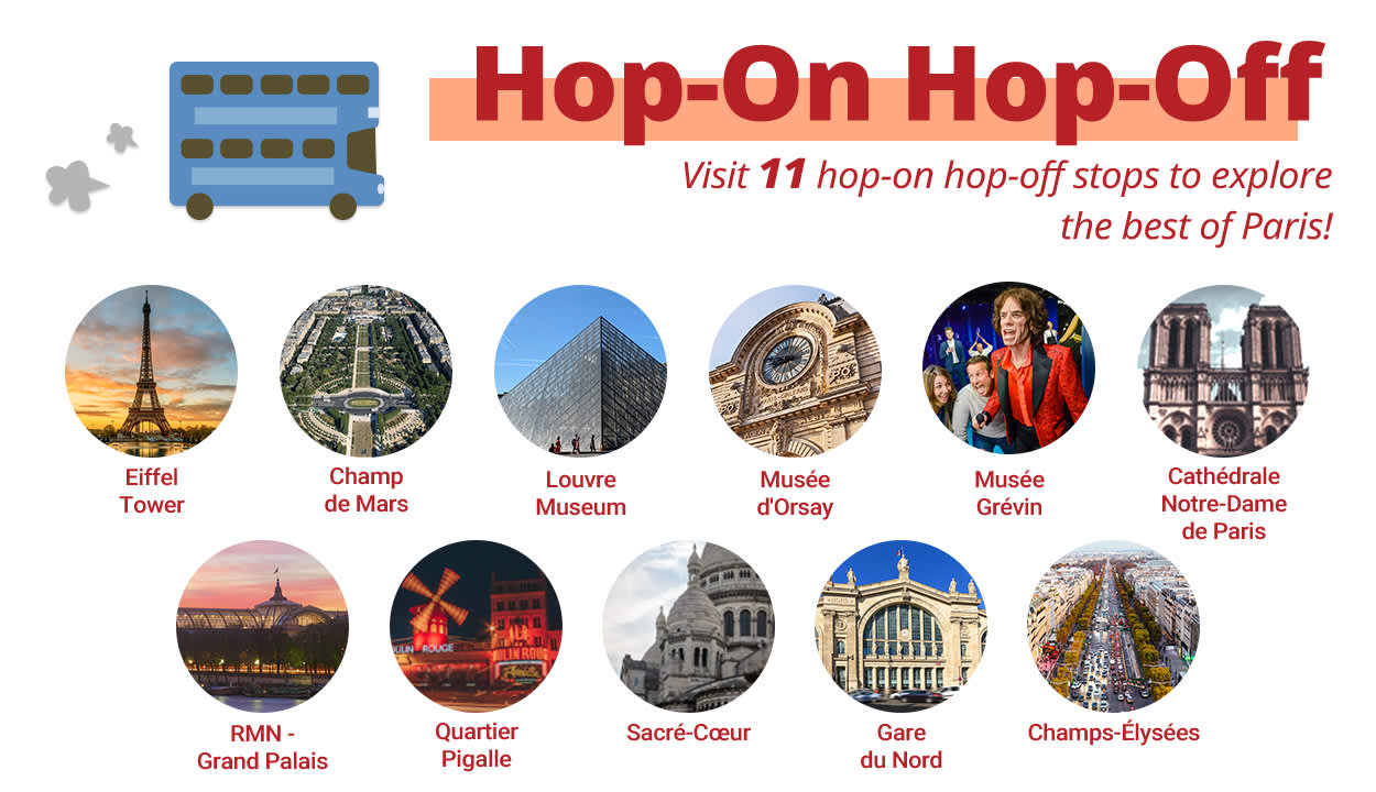 paris hop-on hop-off stops
