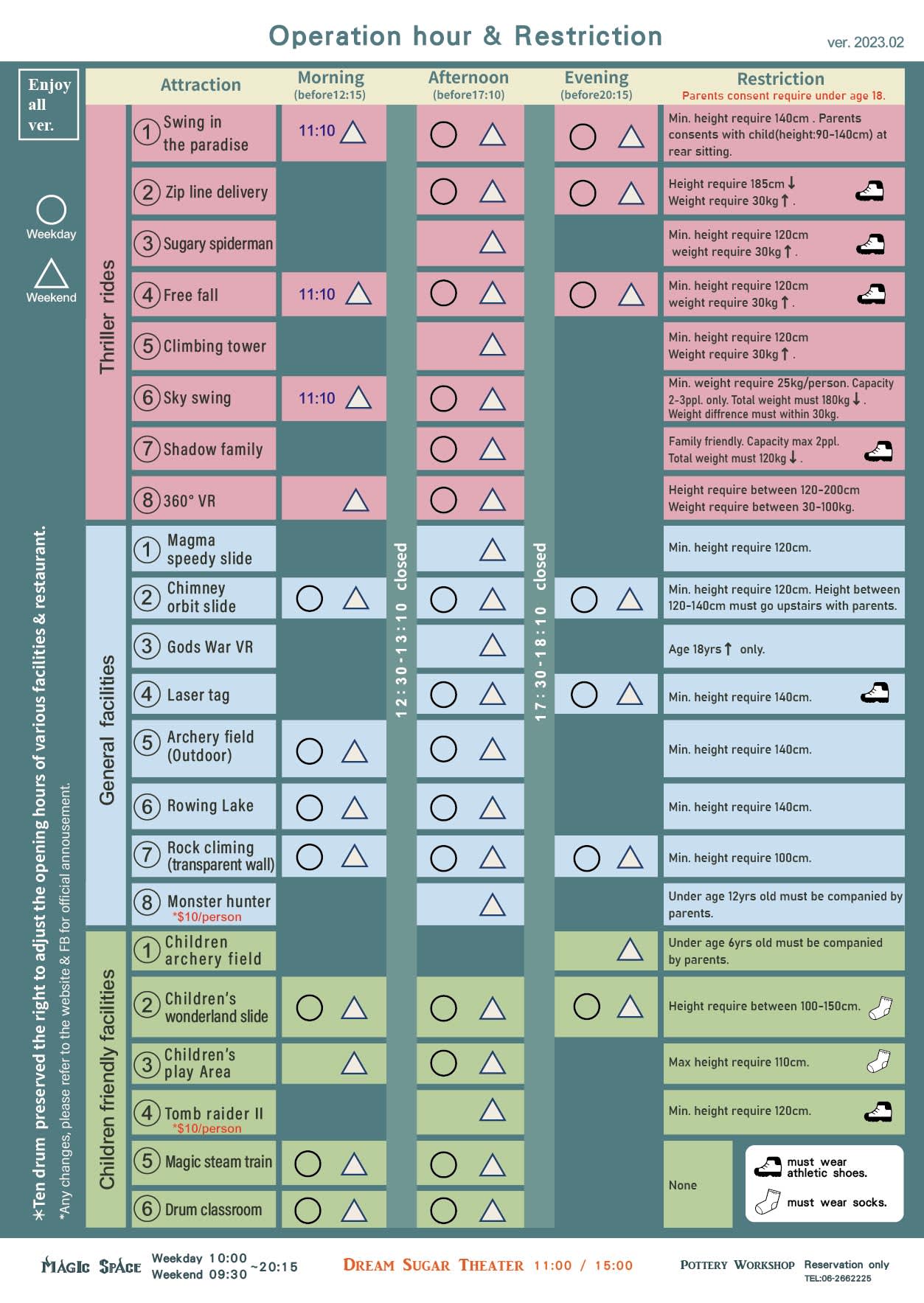 Ten Drum Cultural Village - Jam Buka