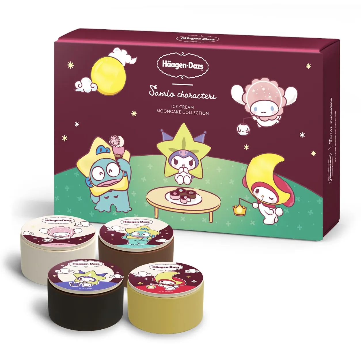 Häagen-Dazs™．Sanrio characters Ice Cream Mooncake Collection 雪糕月饼�