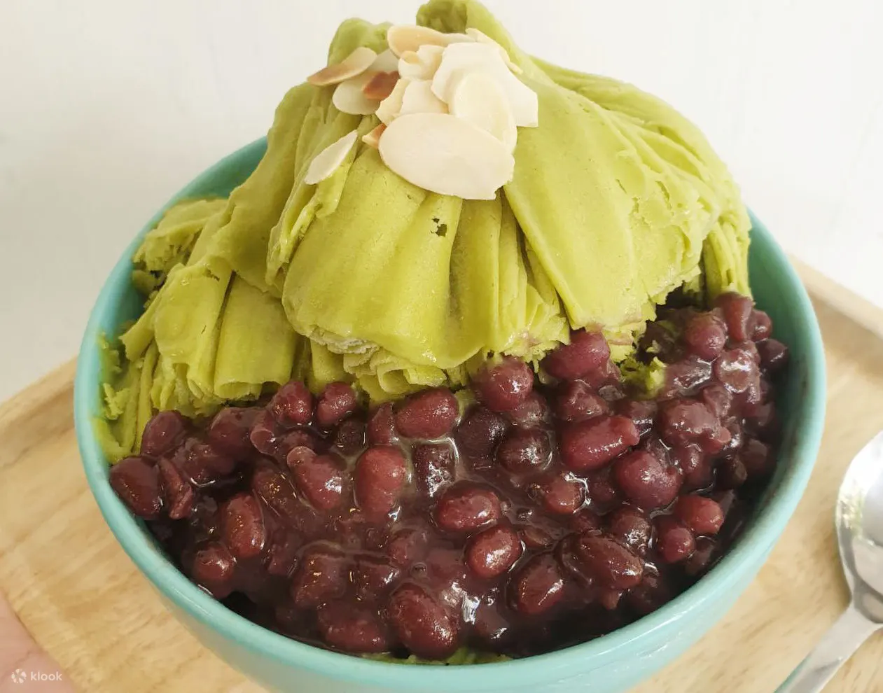 红豆抹茶雪花冰