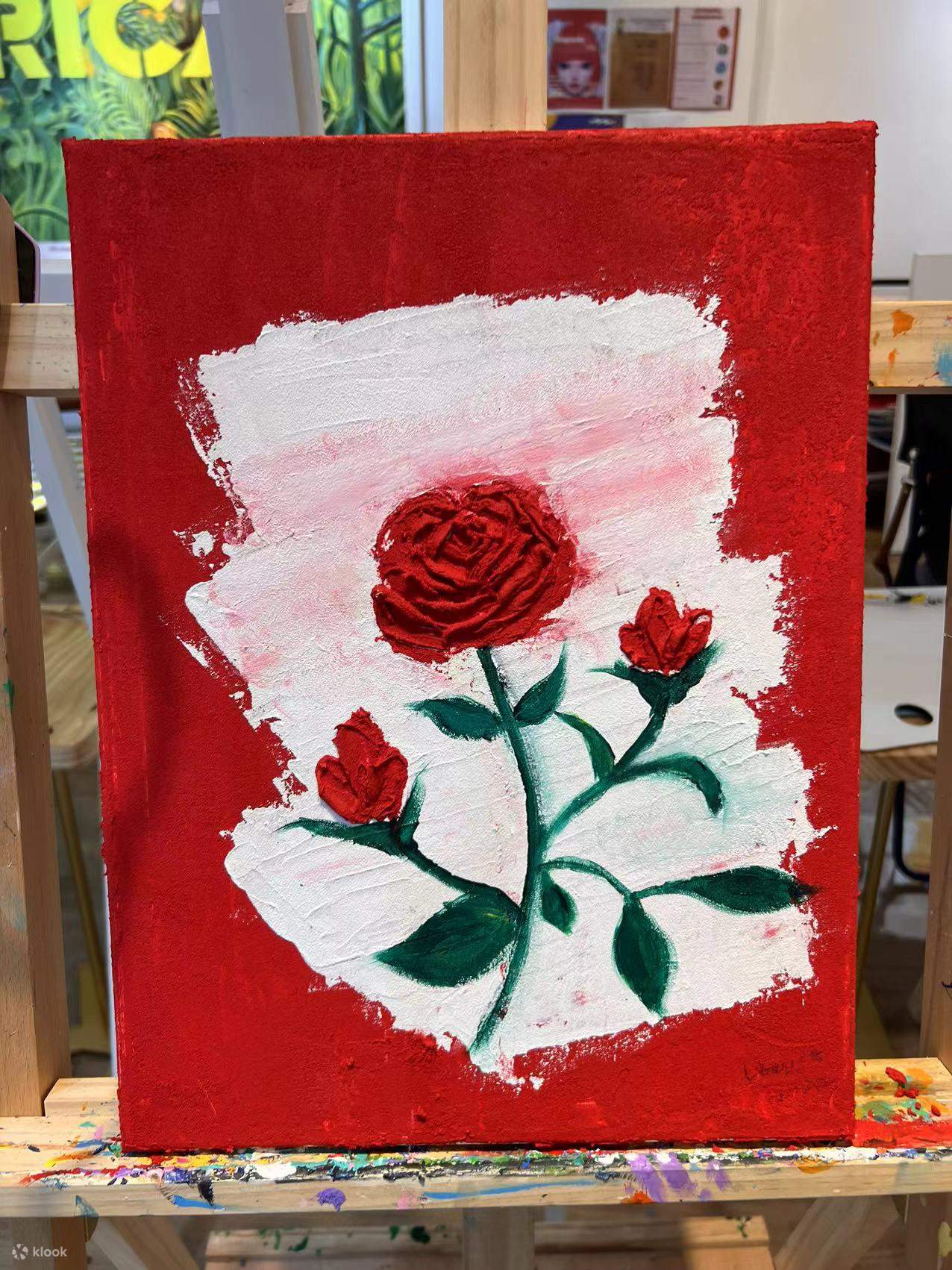 Rica Art Space - Lokakarya jamming seni akrilik｜Lokakarya lukisan tekstur｜Seni & Anggur｜Wan Chai