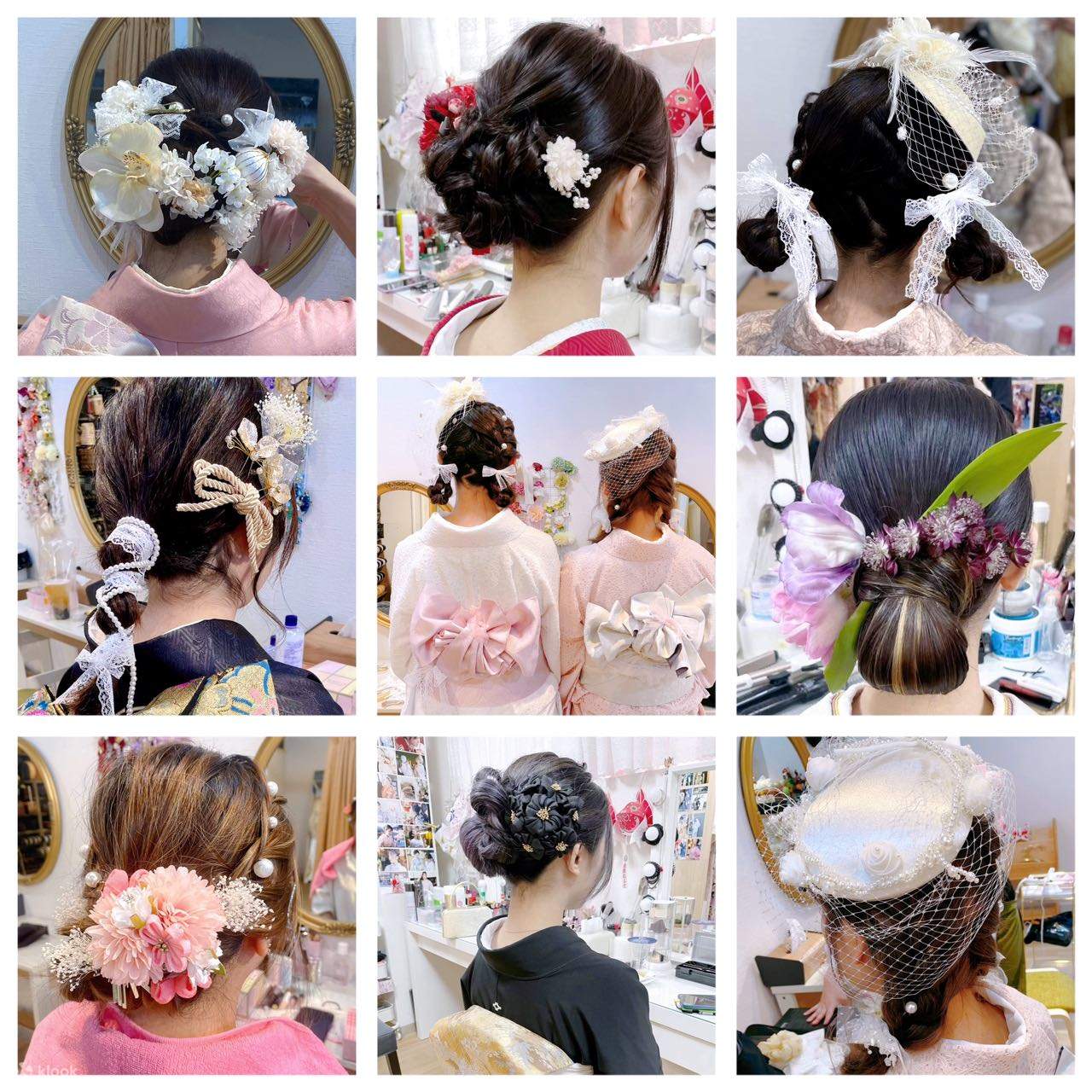 Kiểu tóc phù hợp với Kimono