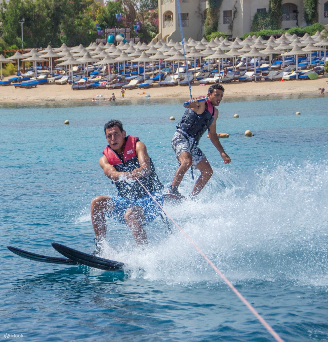 水上スキー＆サブウィング体験（専用送迎付き）－フルガダ