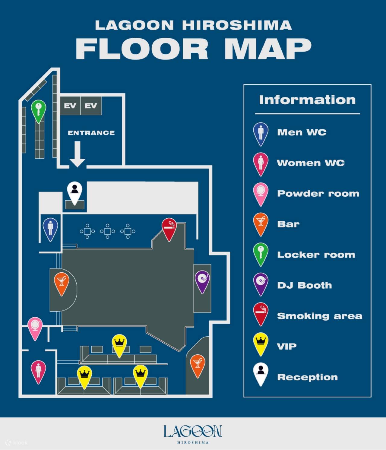 Hiroshima: Biglietto d'ingresso al nightclub LAGOON (solo per turisti stranieri)