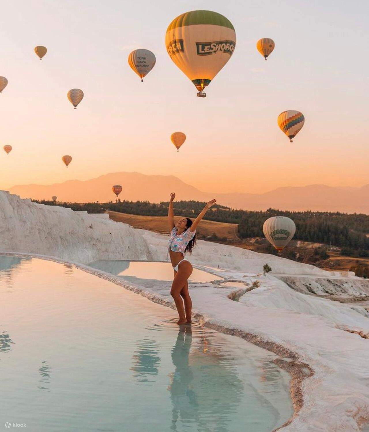 Pamukkale: Hot Air Balloon Flight with Hotel Pick Up