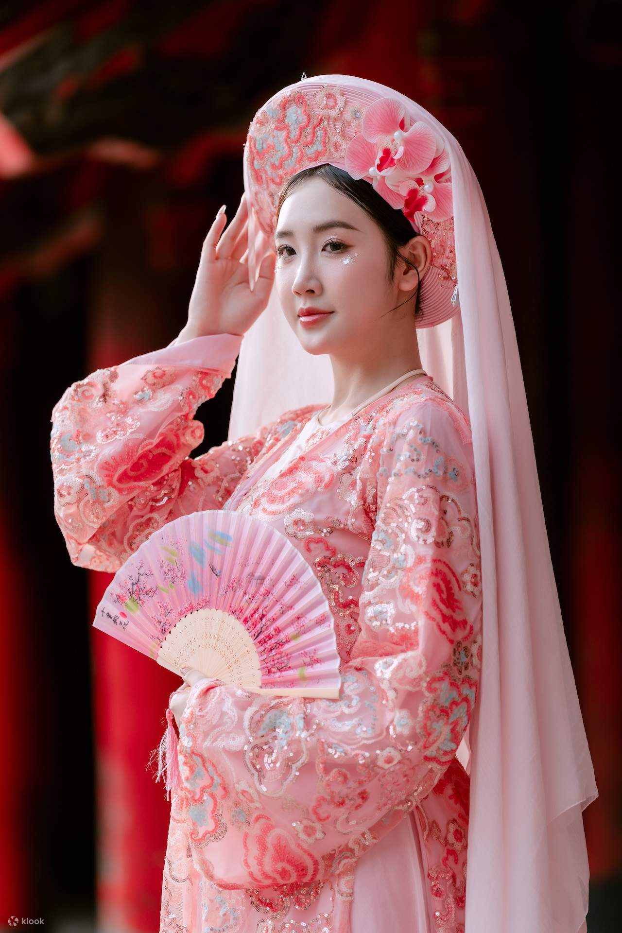 河内旧城区奥黛租借及专业摄影体验