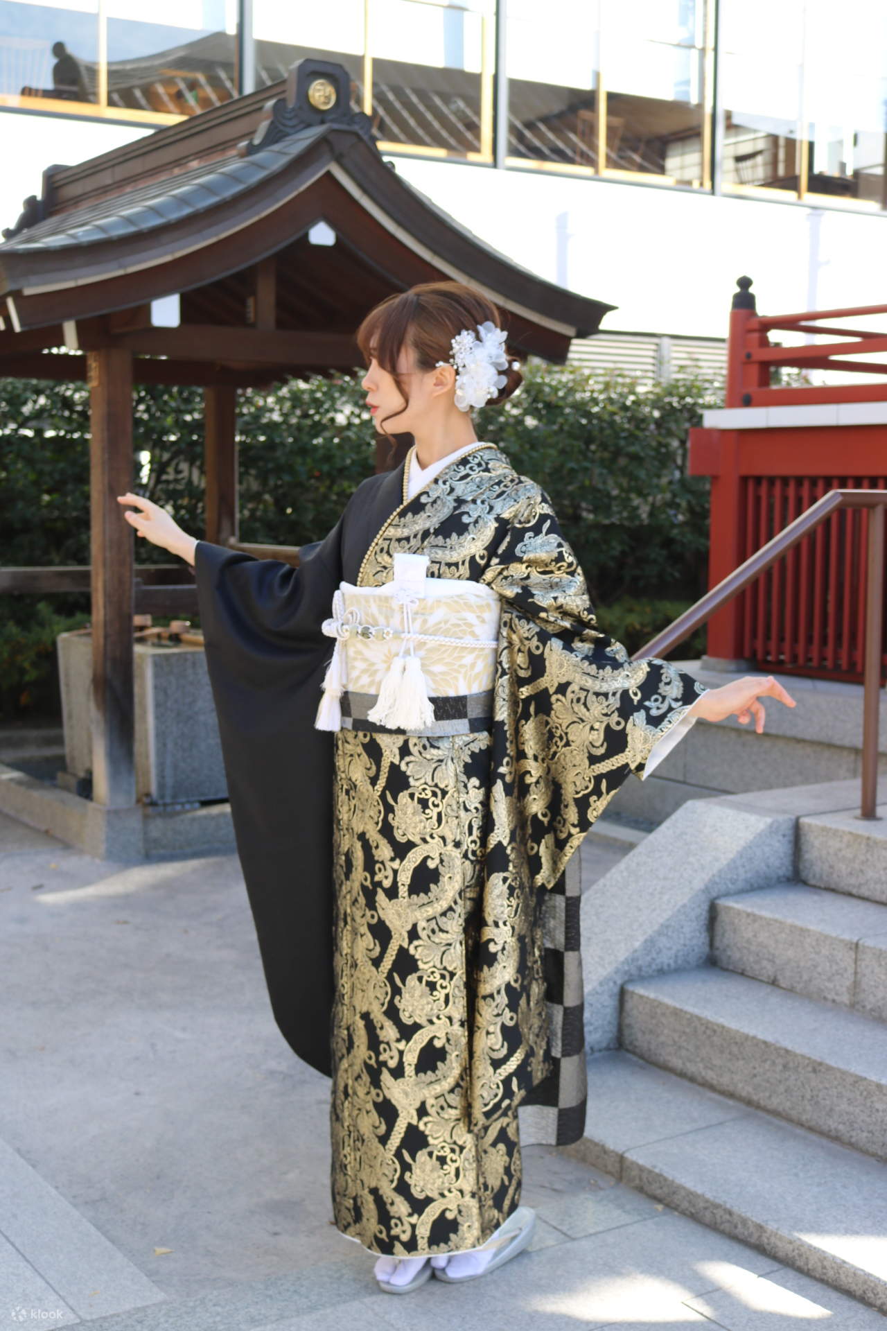 ヘアセット付き着物レンタル(東京・浅草 / 華雅提供 )