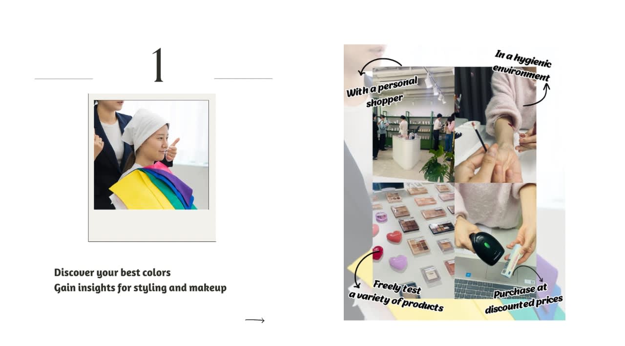 Colori personali e trucco a Seoul Myeongdong