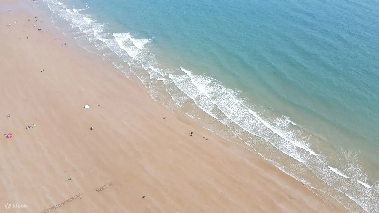 青岛金沙滩景区是中国沙质最细、面积最大、风景最美的海水浴场之一，被称为“亚洲第一滩”，主要景点有其主体金沙滩，“祥凤和云”雕塑、石蛙