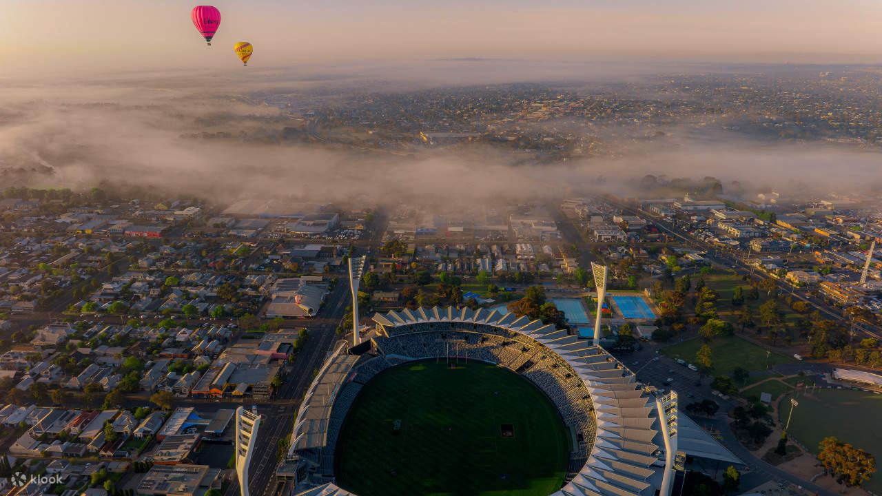 Vuelo en globo aerostático en Geelong con desayuno incluido 