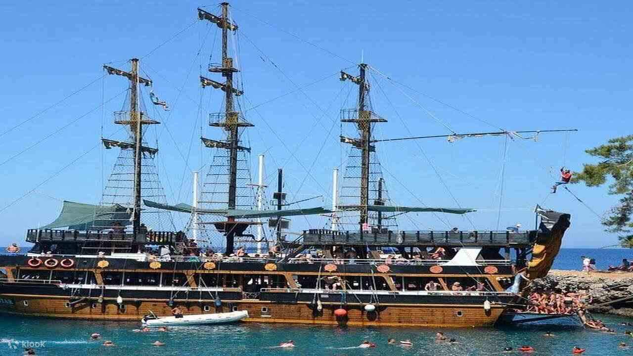 Pirate Boat Trip in Kemer with Pick Up from Antalya: Adventure Ahoy ...