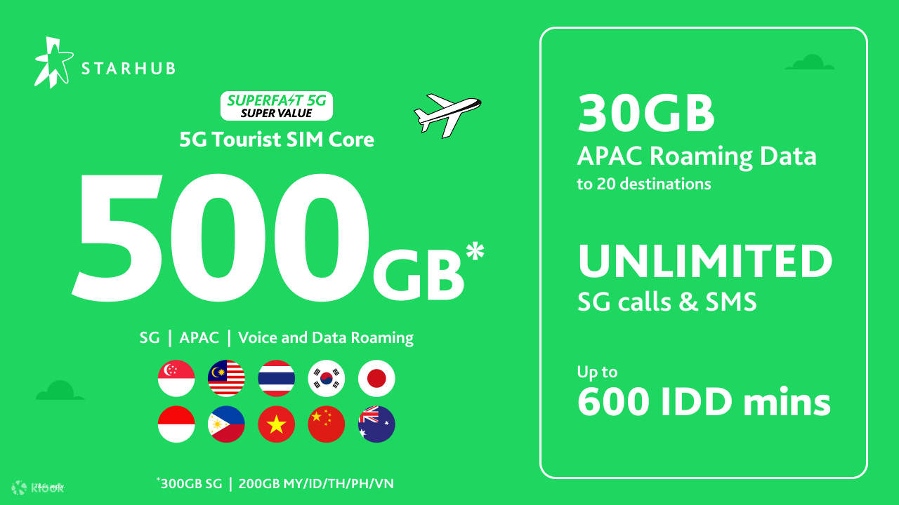 StarHub 5G SIM Card for Singapore - Klook
