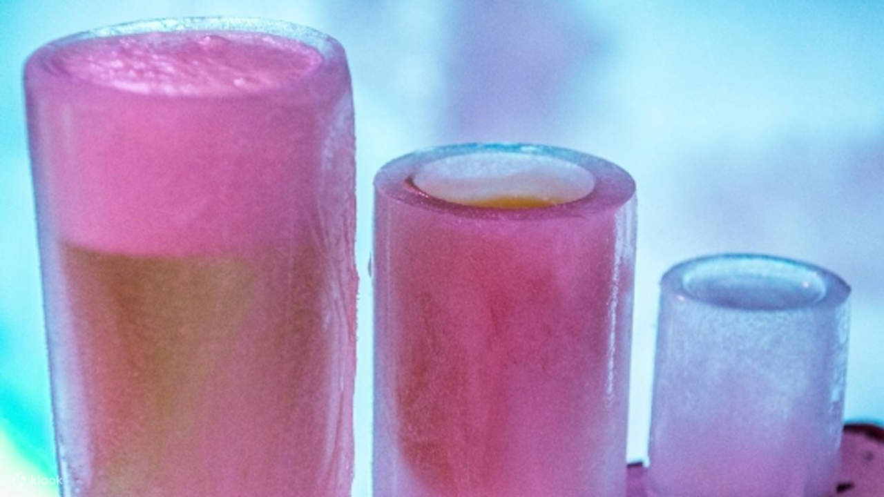 จิบเครื่องดื่มเย็น ๆ ในประสบการณ์บาร์น้ำแข็งสุดขั้ว