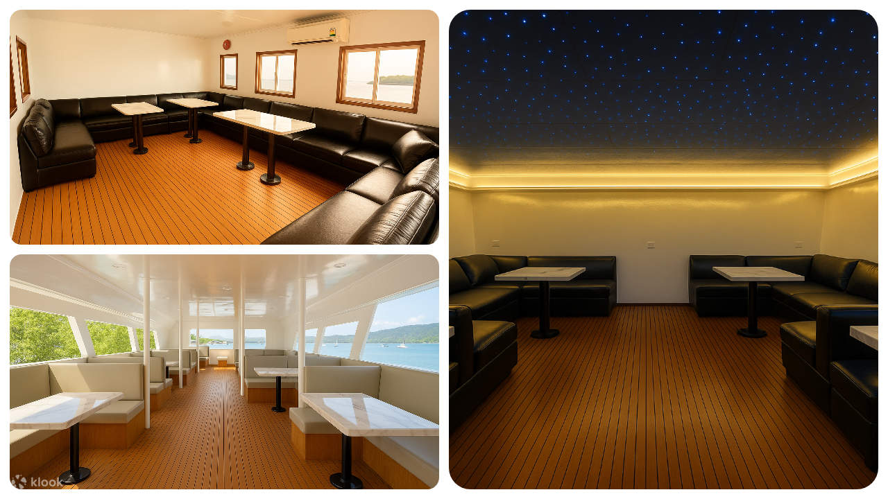 Relax in an air-conditioned lounge equipped with full amenities for your comfort throughout the trip.