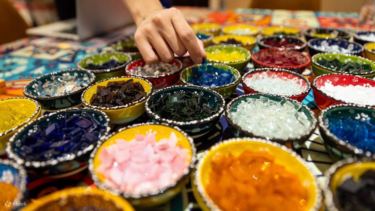 Lámpara turca de mosaico