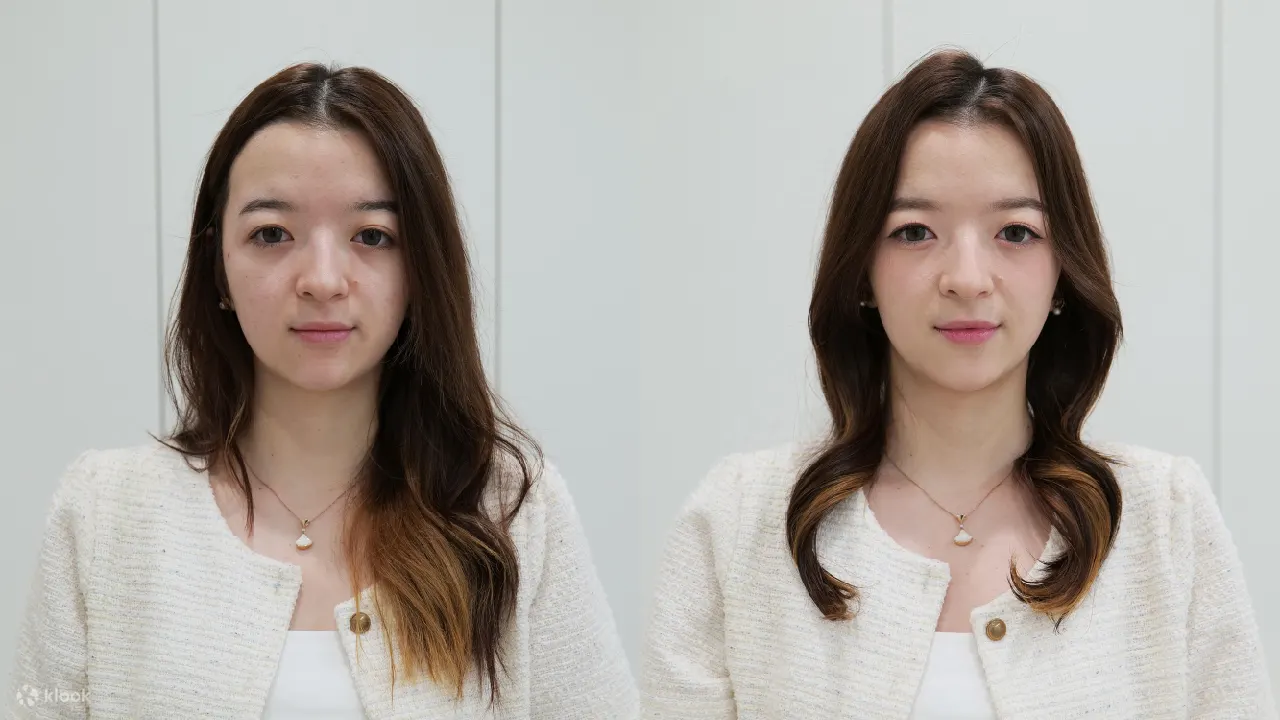 在首尔明洞Colorize体验韩式美妆
