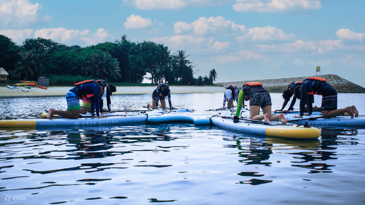 Sertai kami untuk pengalaman unik dan menyegarkan dengan Yoga di atas Papan Kayuh Berdiri! Inilah peluang untuk menggabungkan ketenangan yoga dengan keindahan air yang damai