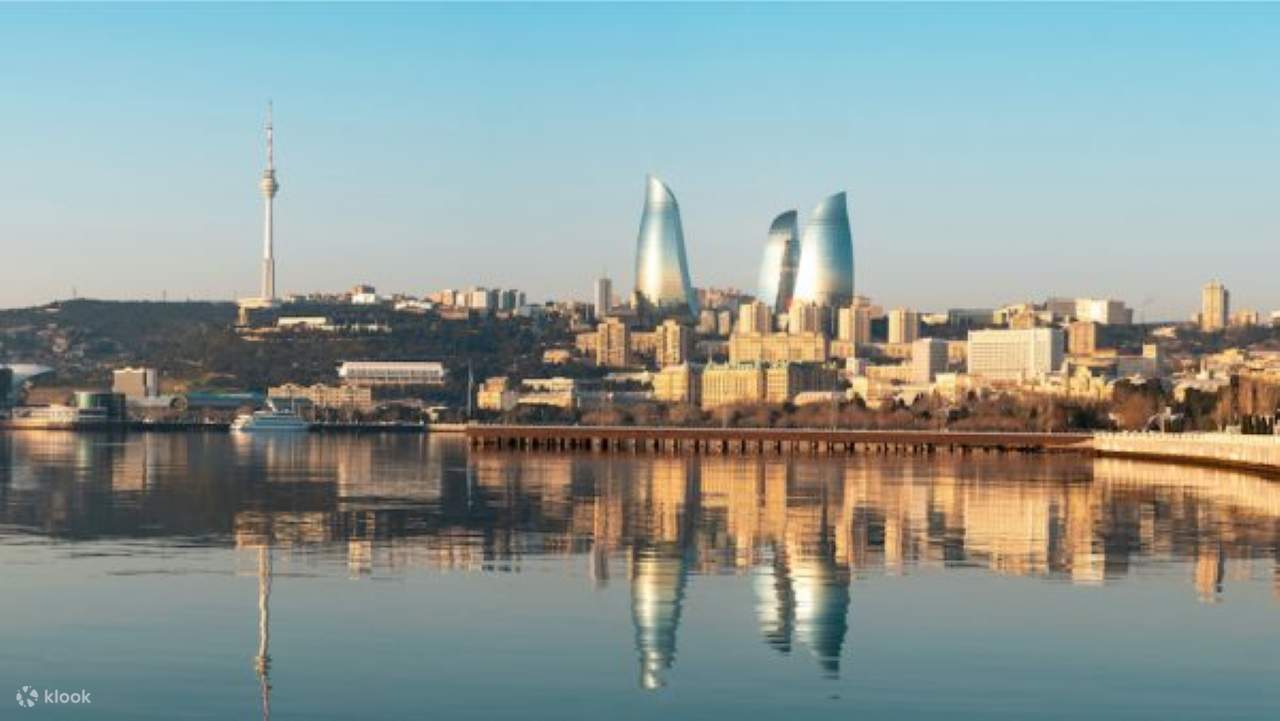 Baku boat tour on the Caspian Sea the world's largest lake