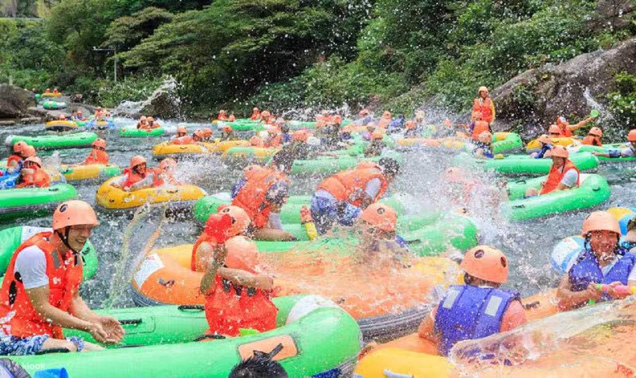 Flying Water Raft Guangdong Qingyuan Gulong Gorge One-Day Tour | Full Course Rafting ...