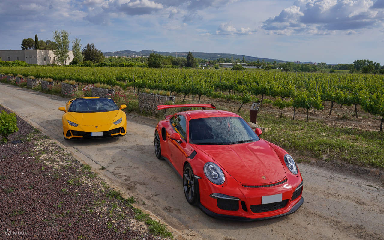 Expérience de conduite de supercar dans les vignobles de Penedès