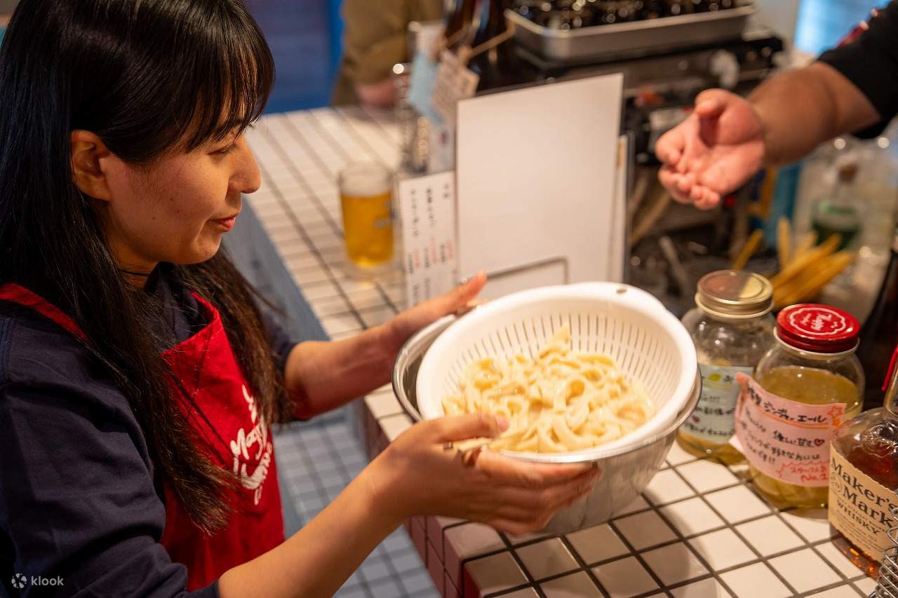 Kyoto Udon & Tempura Cooking Class with Professional Chefs