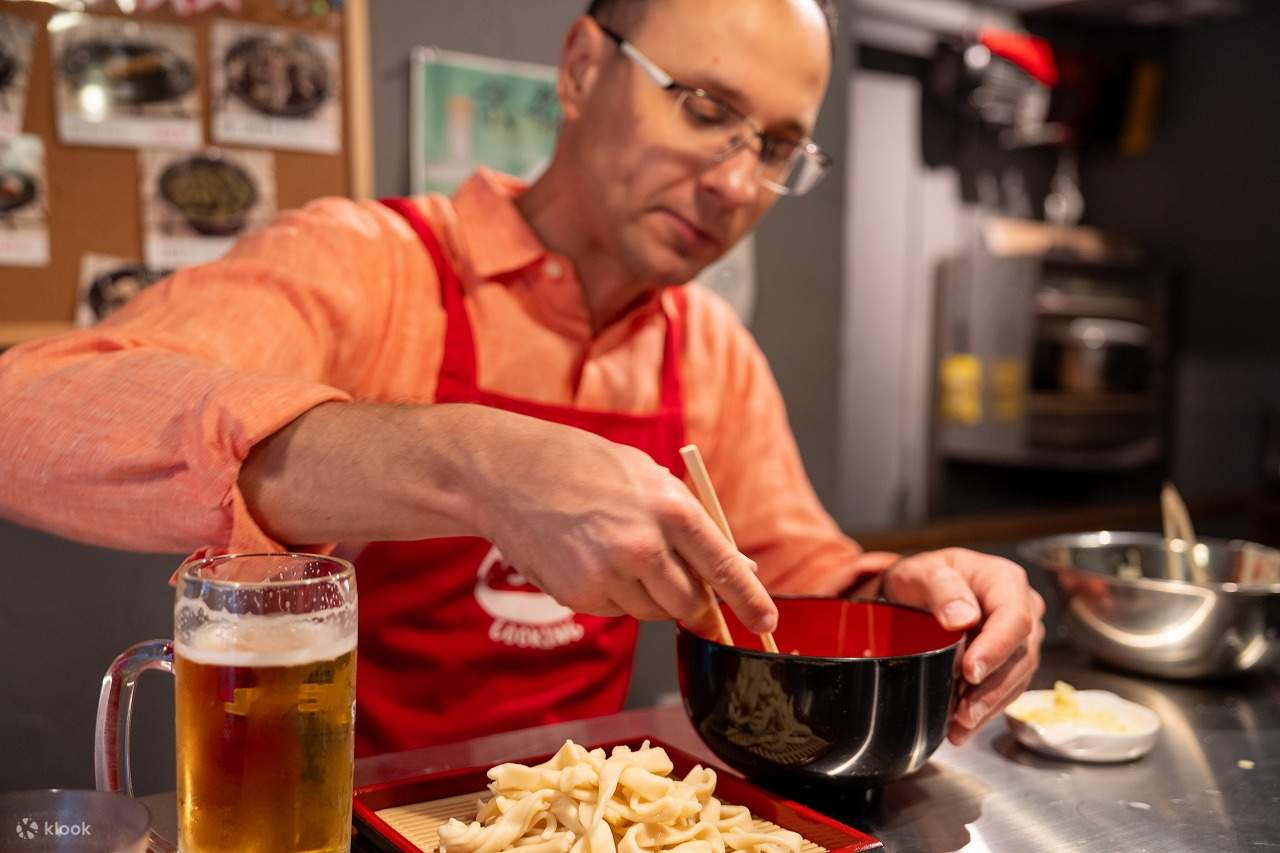Kelas Memasak Udon & Tempura Kyoto Bersama Chef Profesional