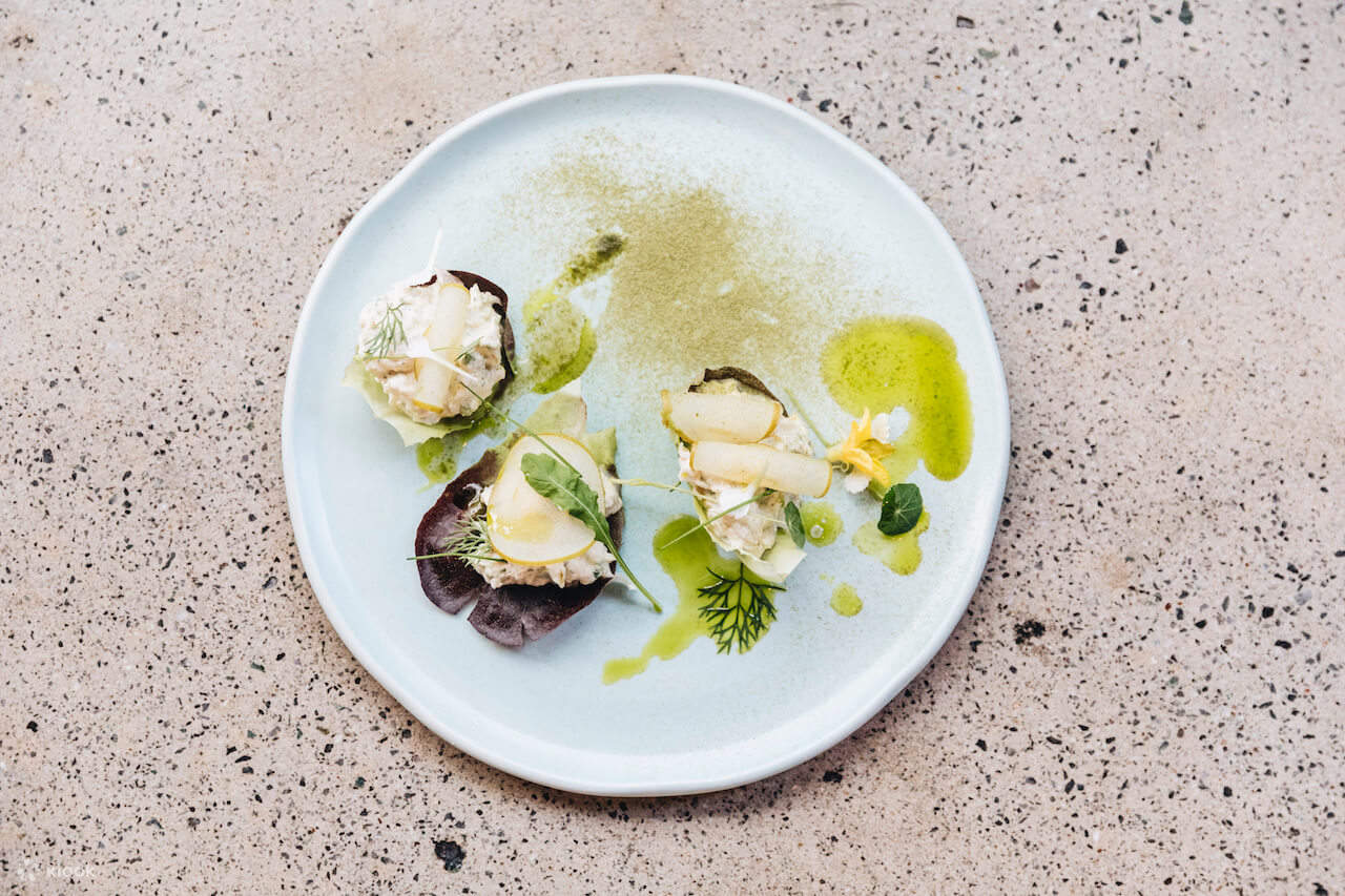 fish rilette on plate