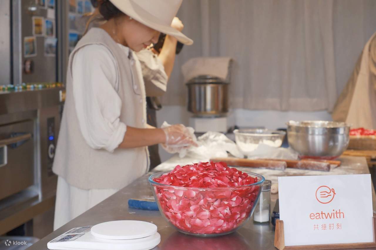 수제 플라워 케이크