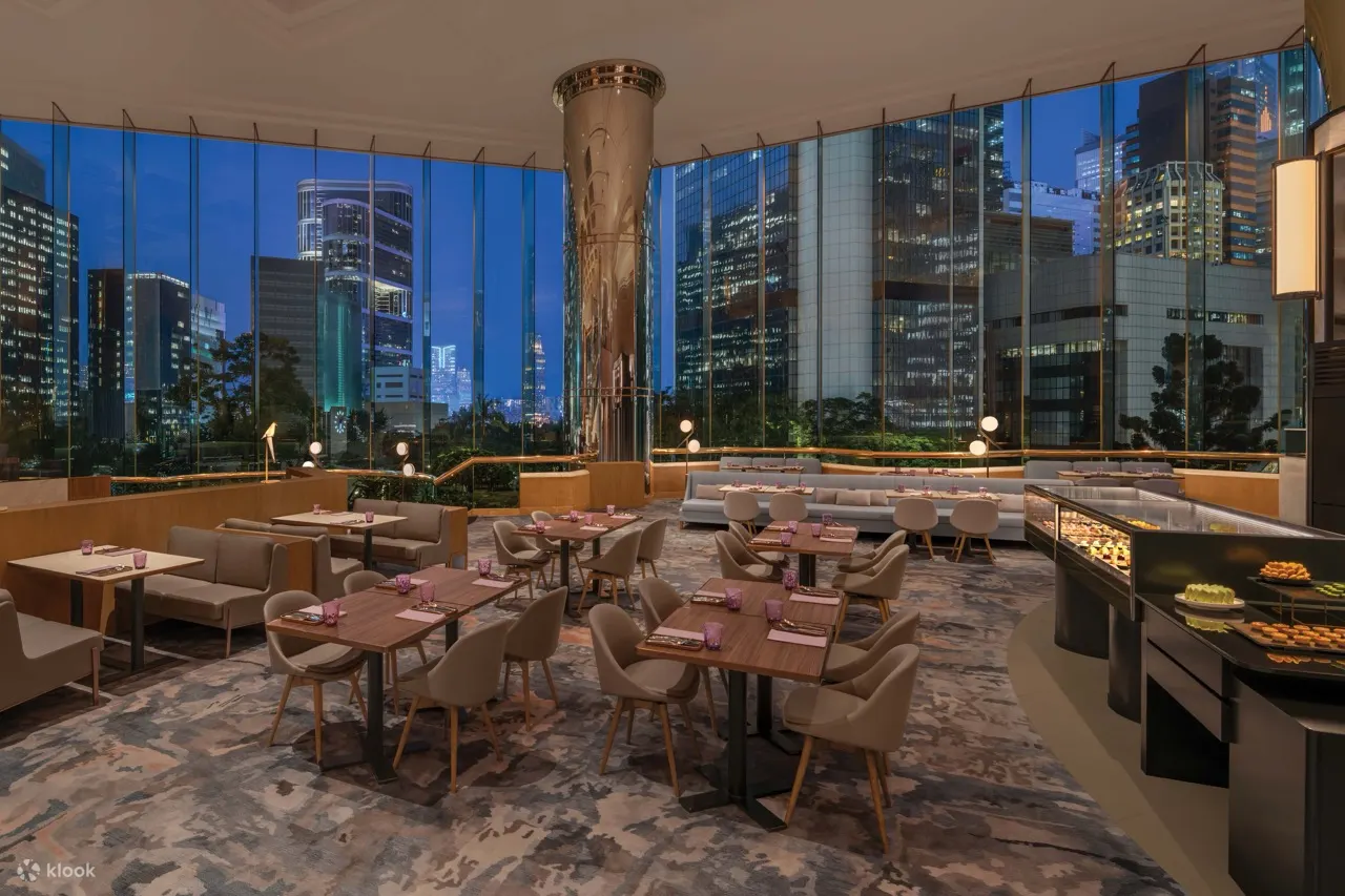 香港JW万豪酒店｜The Lounge｜下午茶｜自助晚餐