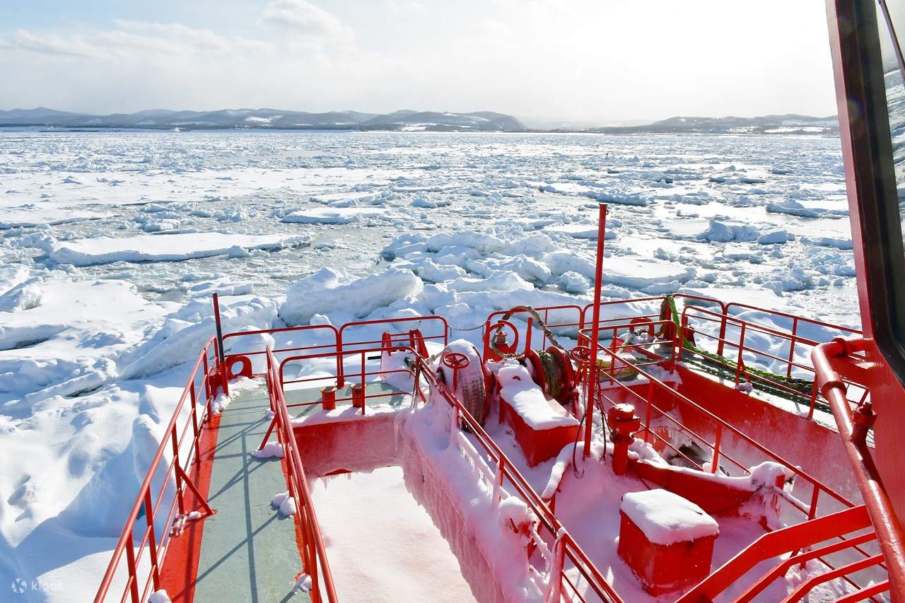 Icebreaker Ship Ride and Ice Fall Festival Day Tour from Sapporo