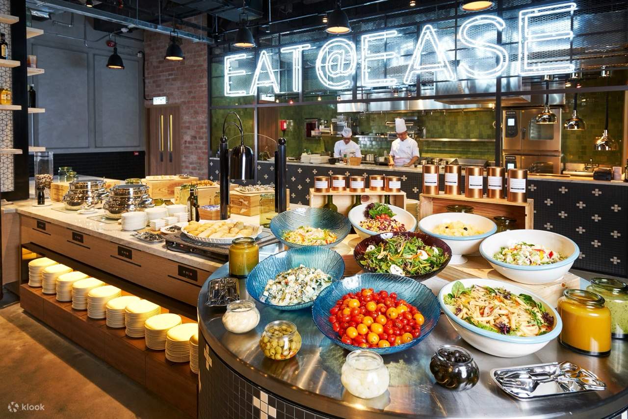 โรงแรมอีส ซึนวาน Hotel Ease Tsuen Wan｜Eat@ease｜อาหารกลางวันแบบกึ่งบุฟเฟต์ อาหารเย็นแบบกึ่งบุฟเฟต์ อาหารเย็นแบบบุฟเฟต์
