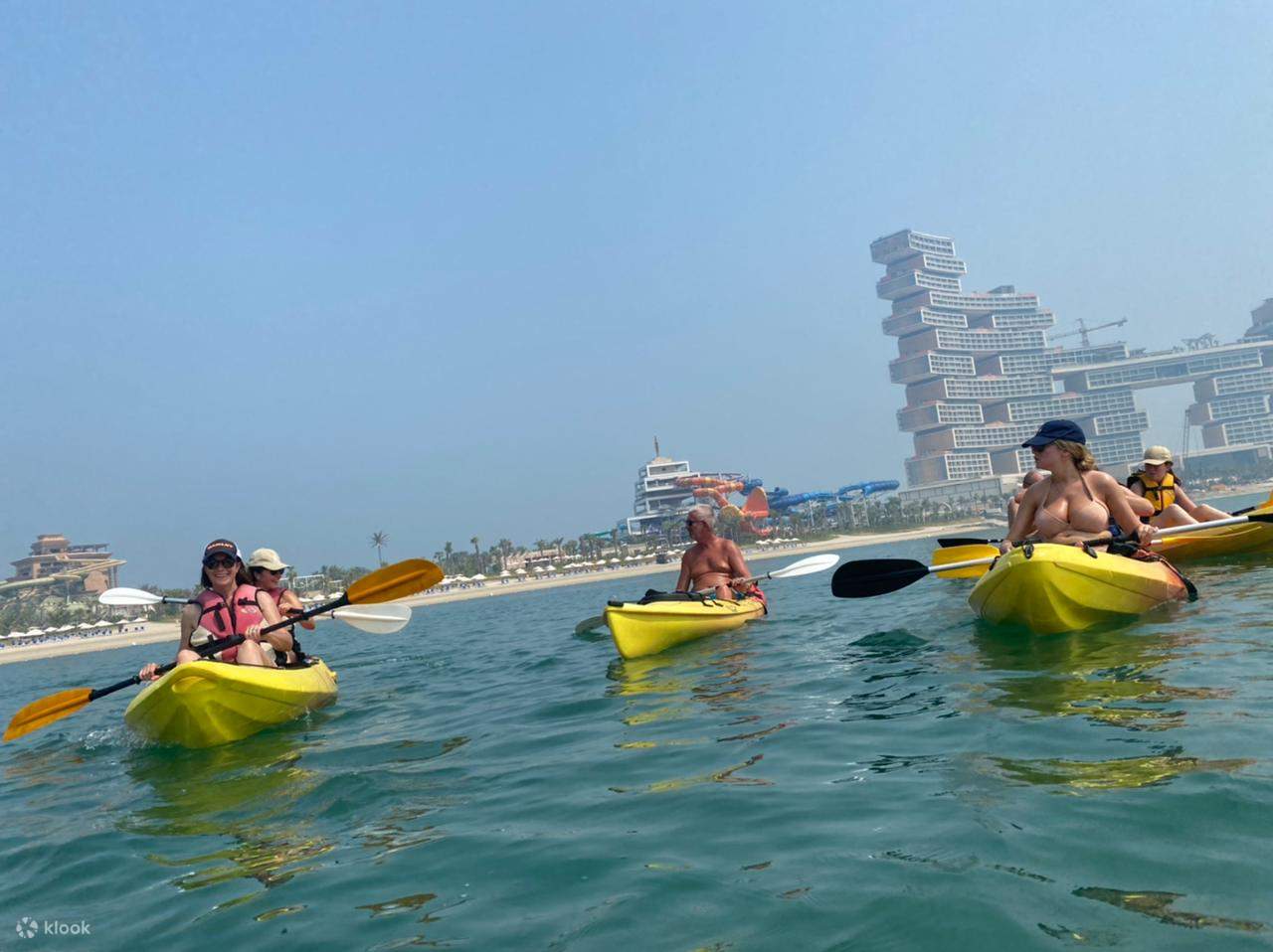 Tour chèo thuyền kayak đôi Palm Jumeirah