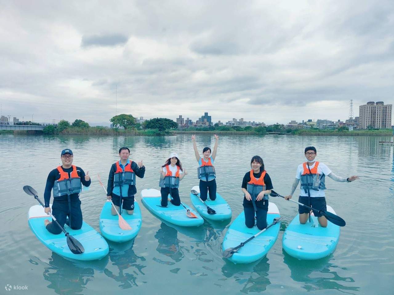 SUP軽快に街中旅行