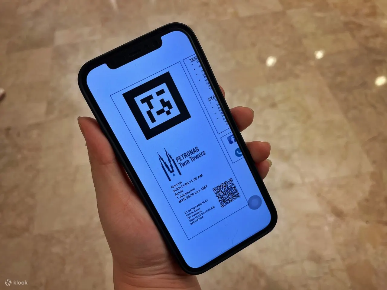 using app to book ticket