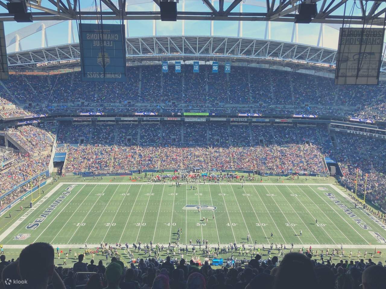 Seattle Seahawks Footballspiel im Lumen Field