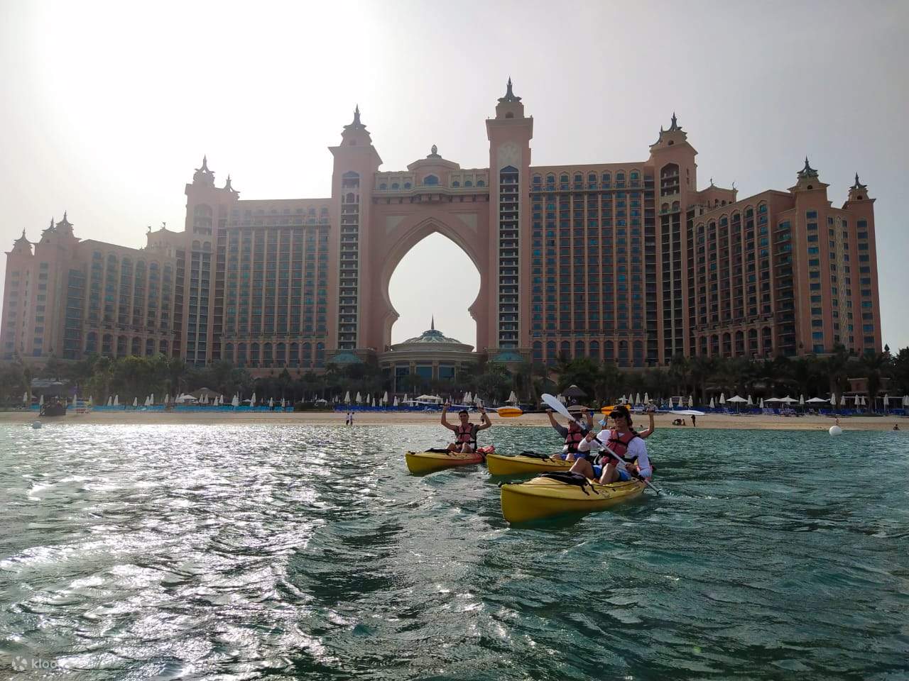 Experience the Palm Jumeirah Double Kayak Tour Dubai's Premier