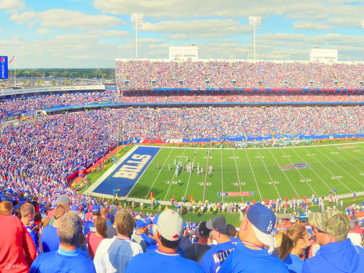 Partita di football dei Buffalo Bills all'Highmark Stadium