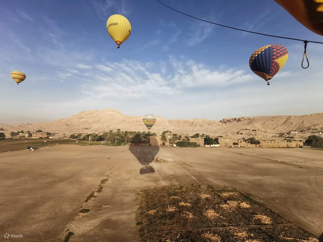 Giro in mongolfiera a Luxor con prelievo