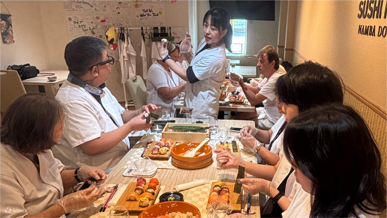 Trở thành bậc thầy Sushi ở Namba! Chào mừng bạn đến đặt trong ngày!